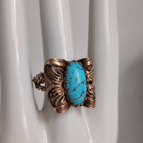Vintage West Germany Cocktail Ring - Picture 2 of 15